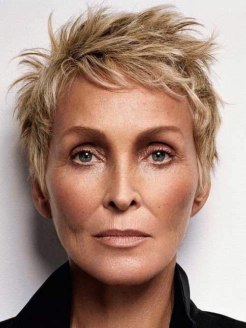 Spiky Pixie Hairstyles for Women Over 60