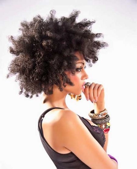 Short Curly Weave Afro