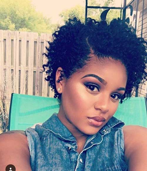 Short Curly Hairstyles for Black Women-20