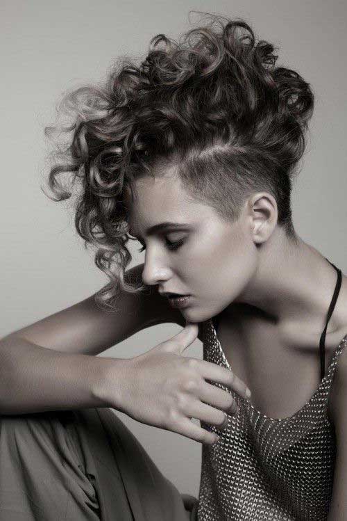 Short Mohawk Haircuts Curly Hairstyles
