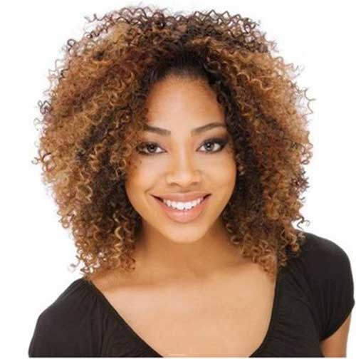 Afro Curly Weave Short Hairstyles