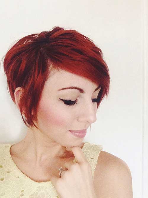 Cute Pixie Red Hairstyles