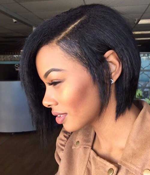 Hairstyle For Short Relaxed Hair
