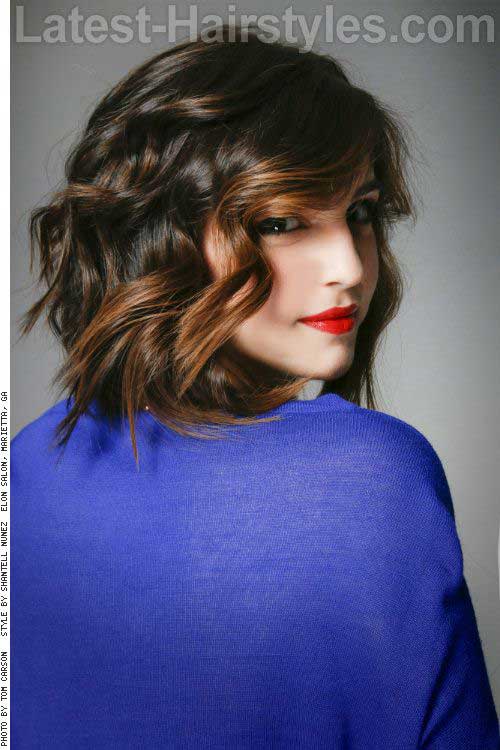 Balyaged Short Hairstyles for Wavy Fine Hair