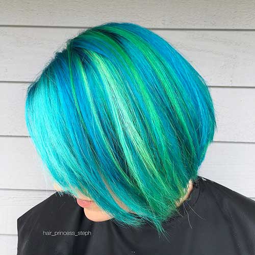 Short Blue Hairstyle - 11