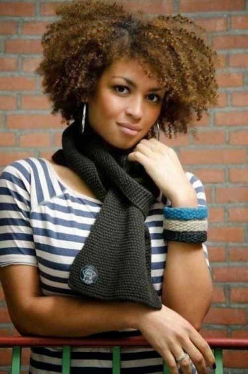 Short Curly Afro Hairstyles-11