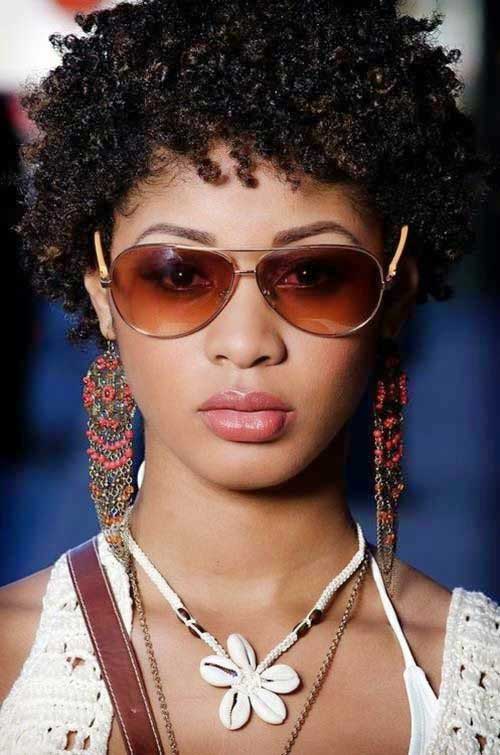 Short Curly Afro Hairstyles-17