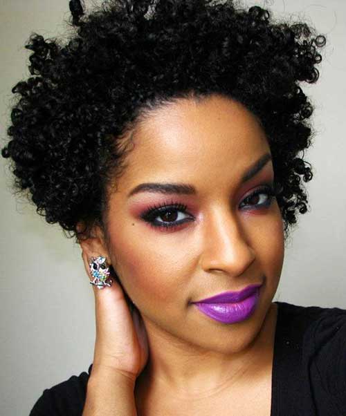 Short Curly Afro Hairstyles-25