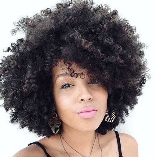 Short Curly Afro Hairstyles-7