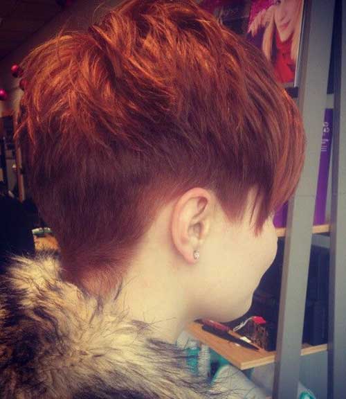 Red Hair Pixie Cut