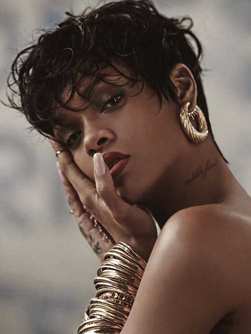 Pixie Cut Rihanna