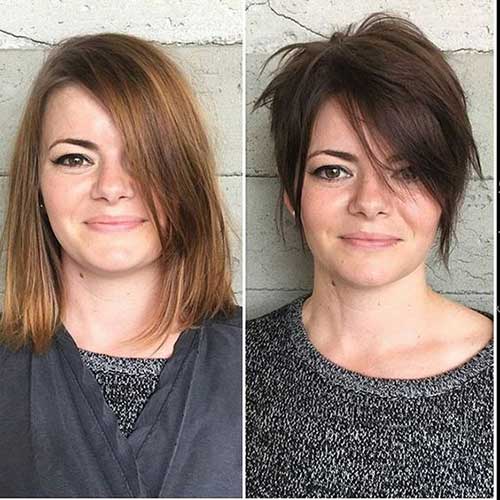 Short Haircuts for Fat Faces-16