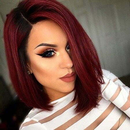 Hair Red Color Bob