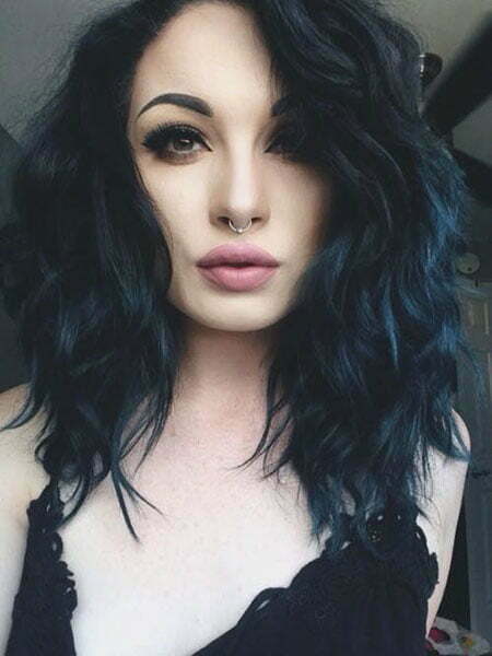 Dark Blue Hair, Hair Dark Blue Short