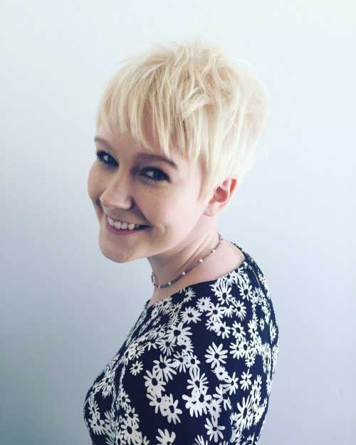 Blonde Layered Short Pixie Haircuts