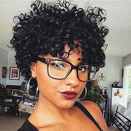 Short Curly Haircut for Black Women, Curly Short Natural Hair