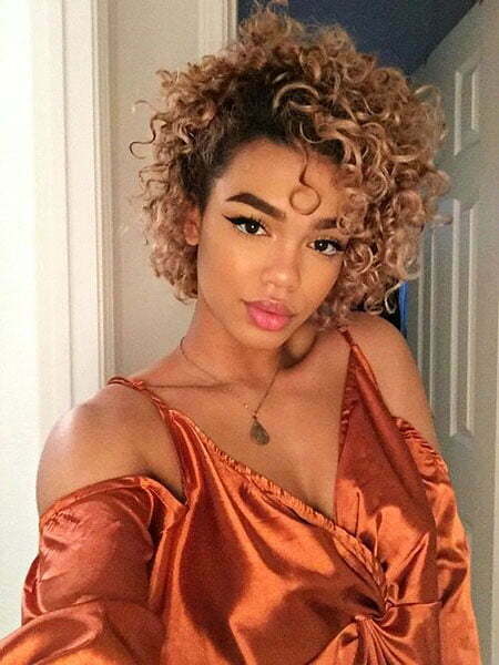 Short Curly Hairtyle for Women, Hair Curly Black Women