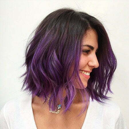 Purple Hair Balayage Ombre