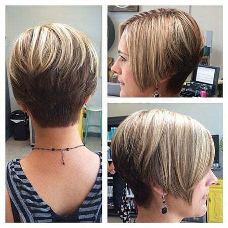 Trimmed Back with Stylish Angled Haircut