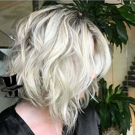 Blonde Silver Medium Hair