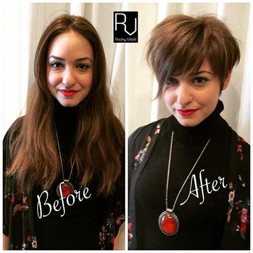 Before and After Short Haircuts-11