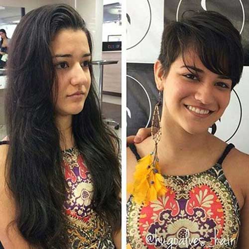 Before and After Short Haircuts-9