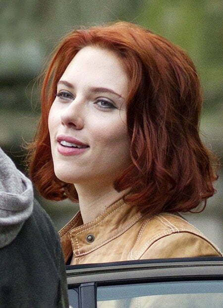 Red Scarlett Johansson Hair