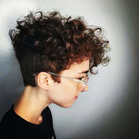 Hair Pixie Tapered Curly