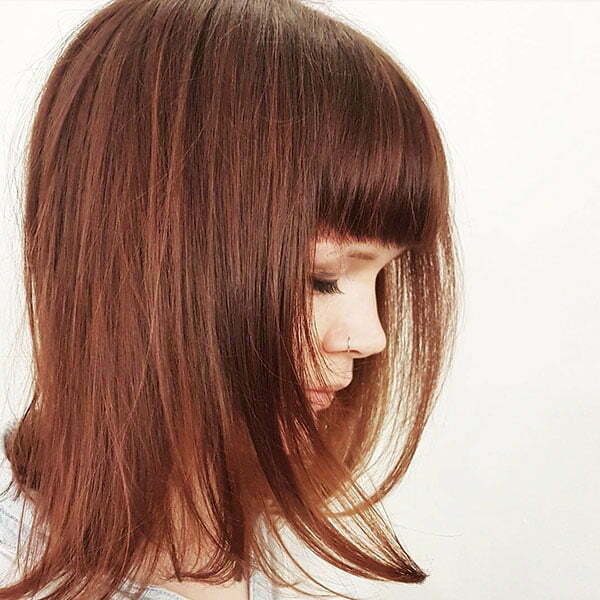 Short Straight Hairstyles With Bangs