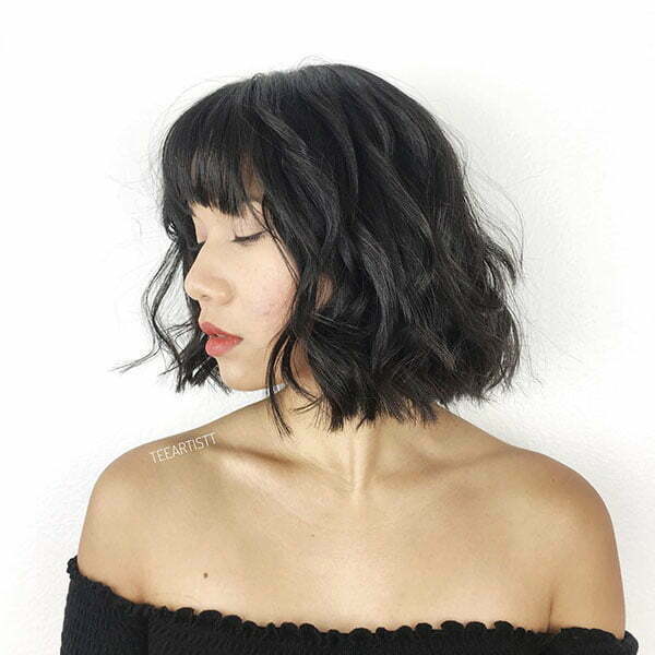 Short Hairstyles With Bangs And Layers