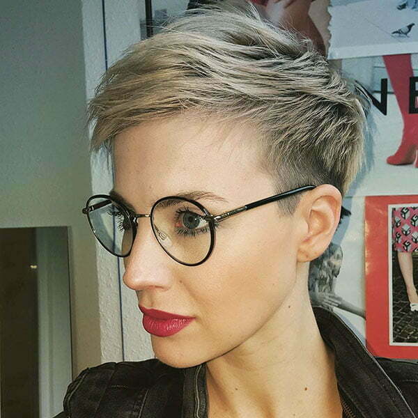 Pixie Cut With Glasses