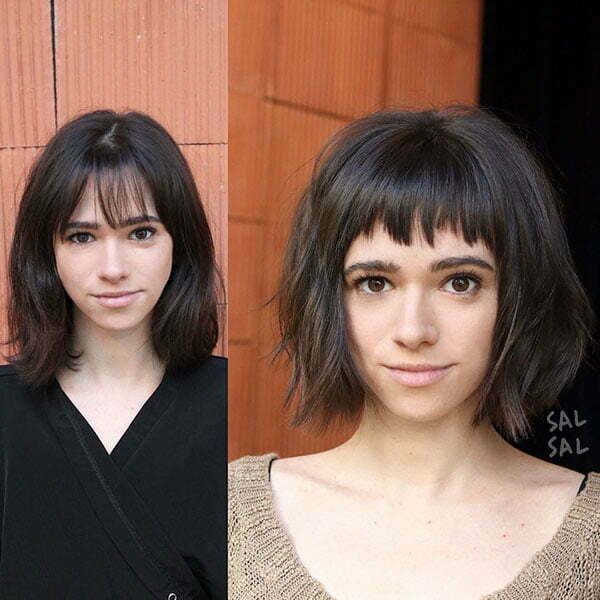 Short Hairstyles With Bangs 2019