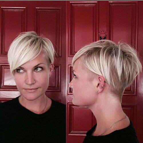 Pixie Cut With Side Swept Bangs