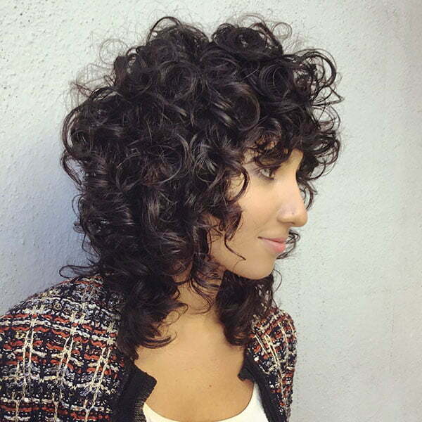 Short Curly Hairstyles With Bangs