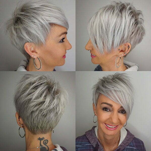 Short Hairstyles For Older Women With Thick Hair