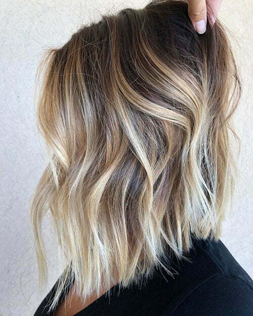 Ombre Brown To Blonde Short Hair