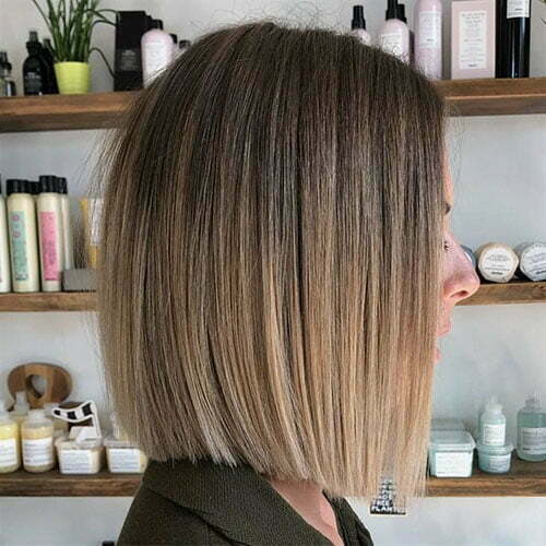 Ombre Brown To Blonde Short Hair