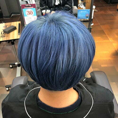 Black And Blue Short Hair