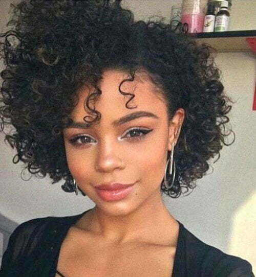 Short Curly Hair Black Women