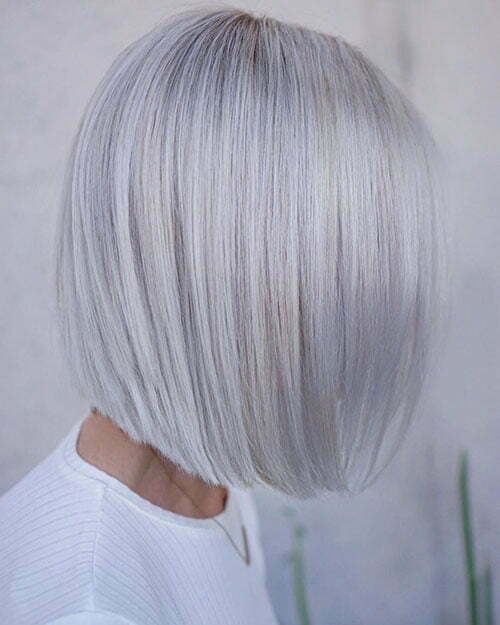 Short White Hair