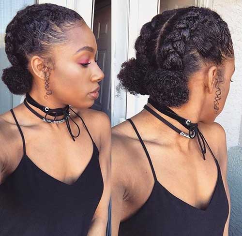 Short Natural Hair Styles for Black Women-23