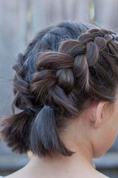 French Braid Hairstyles For Short Hair