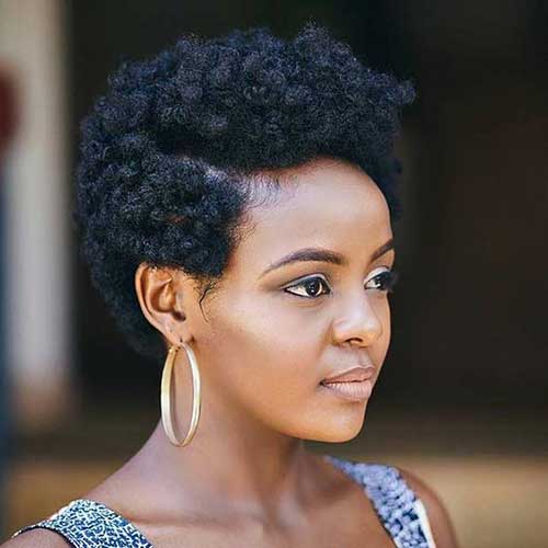 Short Twa Natural Hair Styles for Black Women