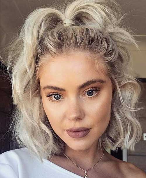 Cute Easy Ponytail Hairstyles for Short Hair-15