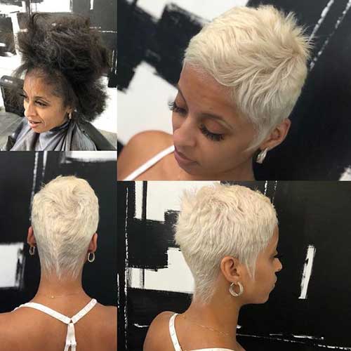 Blonde Pixie Haircuts for Black Women-7