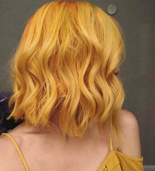 Short Yellow Hair Color Ideas-8