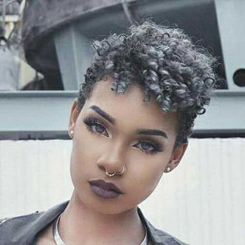 Cool Pixie Short Haircuts for African American Women-8