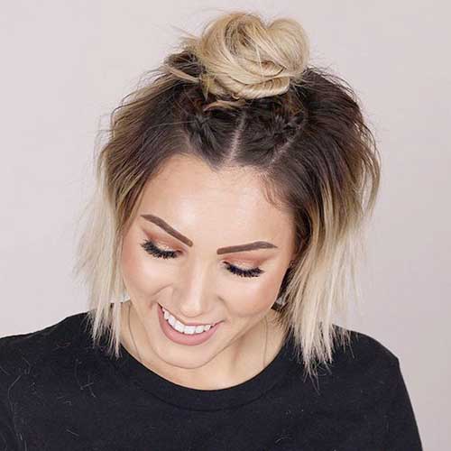 Really Stylish 15 Easy Updos for Short Hair