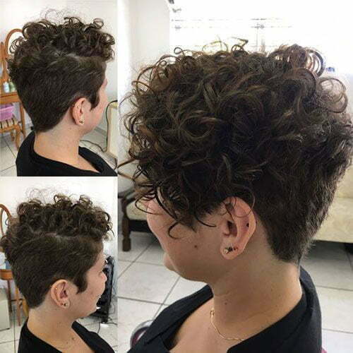 Short Curly Pixie Hairstyles