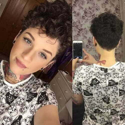 Short Pixie Curly